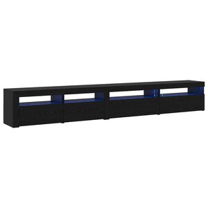 vidaXL Set mobile TV 3 pcs Rovere Nero 270 x 35 x 40 cm