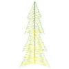 vidaXL Albero di Natale con 160 LED Bianco caldo 150 cm PET