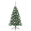 vidaXL Albero di Natale artificiale con luci integrate Verde 120 cm