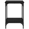 vidaXL Tavolino da salotto Rovere Nero 40 x 40 x 55 cm
