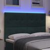 vidaXL Testiera LED con luci a strisce a LED Verde 160 cm Poliestere