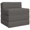 vidaXL Divano Letto Pieghevole Grigio Chiaro 200 x 70 x 10 cm Tessuto