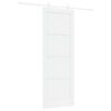 vidaXL Porta scorrevole 78 x 211 cm Legno ingegnerizzato Bianco