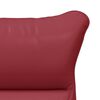 vidaXL poltrona Rosso Vino 69 x 74 x 93 cm Pelle Artificiale