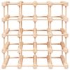 vidaXL Portabottiglie Vino 20 Bottiglie 46,5x23x46,5 cm Massello Pino