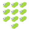 vidaXL Cinghie 10 pz 0,25 Tonnellate 5mx25 mm Verde Fluo