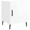 vidaXL Comodini 2 pz Bianco Lucido 40x40x50 cm in Legno Multistrato