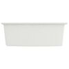 vidaXL Lavello da Cucina con Foro Troppopieno Bianco in Granito