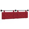 vidaXL Testata appesa Rosso Vino 170 x 55 x 5 cm Pelle Sintetica