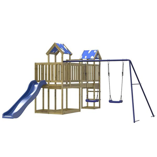 vidaXL Set da Gioco da Esterno in Legno di Pino Impregnato