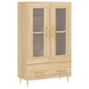 vidaXL Credenza Rovere Sonoma 69,5x31x115 cm in Legno Multistrato