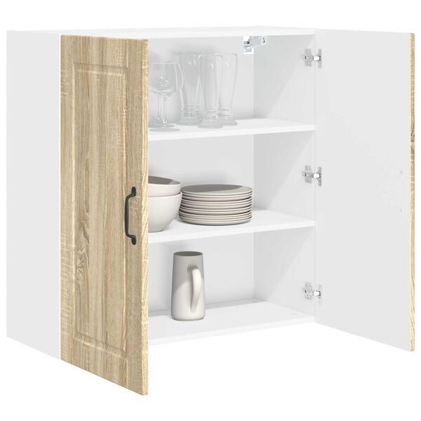 vidaXL Mobile da cucina con lo scaffale Rovere Sonoma 80 x 31 x 80 cm
