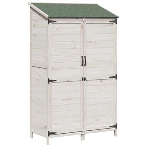 vidaXL Capanno da Giardino Bianco 106,5 x 56 x 176 cm