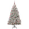vidaXL Albero di Natale artificiale con 300 LED Verde e Bianco 180 cm