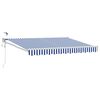 vidaXL Tettuccio Elettrico Retrattile Blu e Bianco 3 x 2,5 m