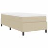 vidaXL Letto a molle Grigio chiaro e bianco 90 x 190 cm