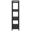 vidaXL Libreria Rovere Nero 80 x 30 x 120 cm Legno multistrato