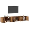 vidaXL Set Mobile TV da Parete 3 pcs Legno vecchio 80 x 34,5 x 40 cm