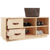 vidaXL Scarpiera 100x34x45 cm in Legno Massello di Pino