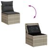 vidaXL Set di divani con cuscino 4 pcs polyrattan