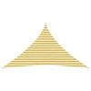 vidaXL Telo Ombra 4 x 4 x 5,8 m HDPE Triangolare Giallo e Bianco