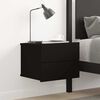 vidaXL Comodino Nero 40x30x30 cm in Legno Multistrato
