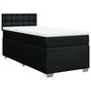 vidaXL Giroletto a Molle con Materasso Nero 80x200 cm inTessuto