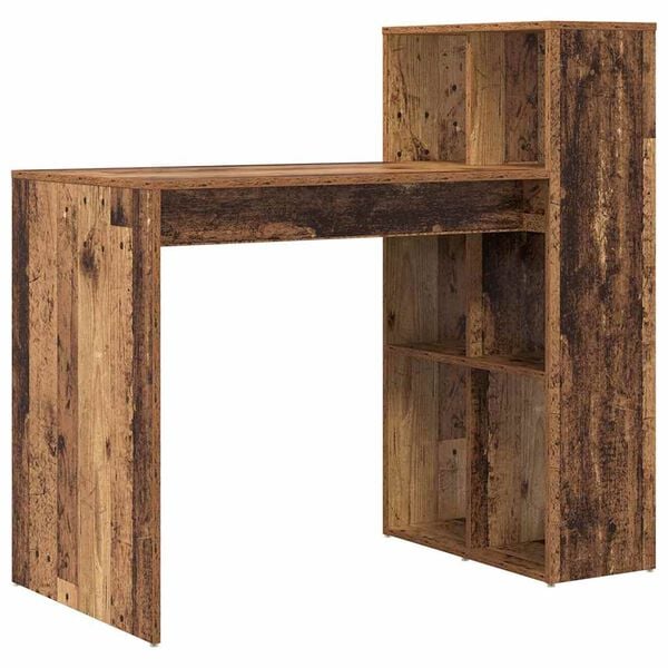 vidaXL Scrivania Legno vecchio 108 x 55 x 103.5 cm Legno multistrato