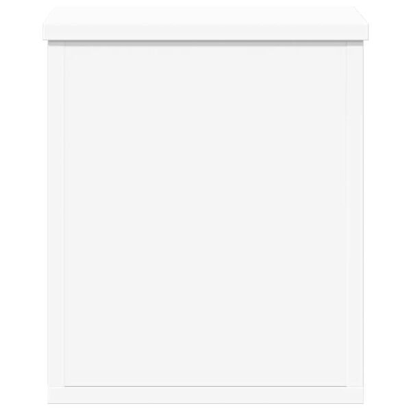 vidaXL Contenitore Portaoggetti Bianco 30x35x35 cm in Truciolato