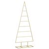 vidaXL Albero di Natale Decorativo in Metallo Nero 125 cm