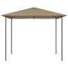 vidaXL Gazebo 3x3x2,6 m Grigio Talpa 160 g/m²