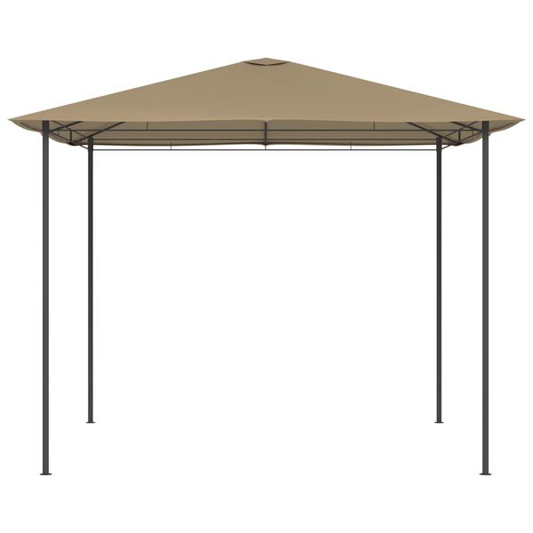 vidaXL Gazebo 3x3x2,6 m Grigio Talpa 160 g/m²