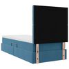 vidaXL Letto con contenitore e materasso Blu Scuro 90 x 190 cm Velluto
