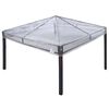 vidaXL Sostituzione Copertura Gazebo 300 x 300 x 26 cm Trasparente PVC