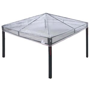 vidaXL Sostituzione Copertura Gazebo 300 x 300 x 26 cm Trasparente PVC