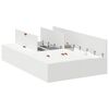 vidaXL Struttura letto con contenitore Bianco 120 x 190 cm