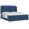vidaXL Letto a molle con materasso Blu 140 x 200 cm Tessuto