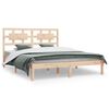 vidaXL Giroletto senza Materasso 150x200 cm in Legno Massello di Pino