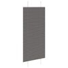 vidaXL Tenda Plissettata Nera 65x150 cm Larghezza Tessuto 64,4 cm