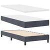 vidaXL Letto a Sorgente LED Grigio scuro 90 x 200 cm Velluto