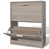 vidaXL Scarpiera Rovere Fumo 102x36x60 cm in Legno Multistrato