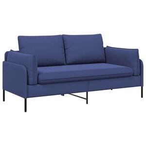vidaXL Divano a 2 Posti 2 posto Blu Polizia 188 x 81 x 89 cm Velluto