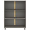 vidaXL Libreria HAMAR Grigio Chiaro 85x35x112cm Legno Massello di Pino