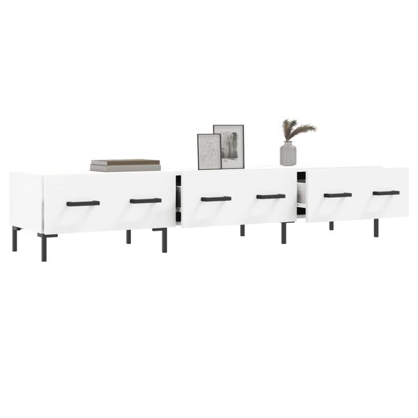 vidaXL Mobile Porta TV Bianco 150x36x30 cm in Legno Multistrato