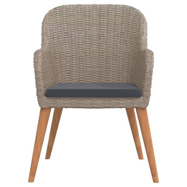 vidaXL Set da Pranzo da Giardino 7 pz con Cuscini Marrone