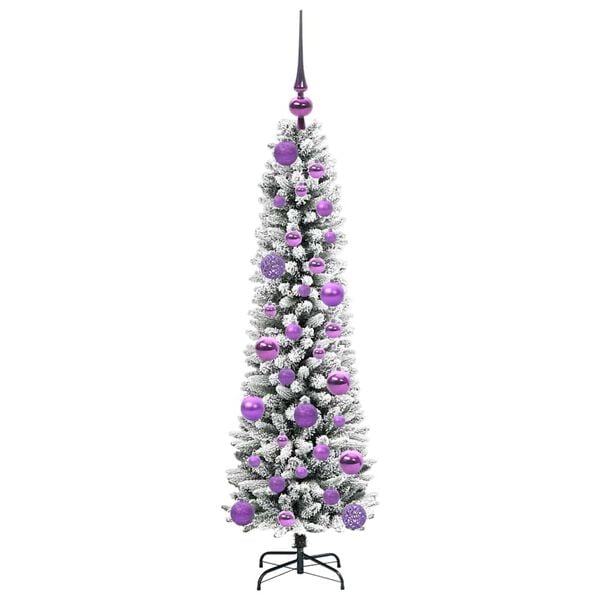 vidaXL Albero di Natale artificiale con 150 LED Bianco 120 cm