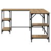 vidaXL Scrivania Rovere artigianale 139 x 139 x 75 cm