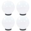 vidaXL Set Lampade a LED Sferiche 4 pz 20 cm in PMMA