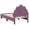 vidaXL Struttura letto per bambini con testata Viola 70 x 140 cm