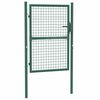 vidaXL Cancello per Recinzione in Acciaio 100x125 cm Verde